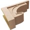 Ekena Millwork 11"W x 33"D x 22"H Classic Alma Rough Cedar Woodgrain TimberThane Corbel, Primed Tan CORUR11X33X22ALMRCPR - alternate 2